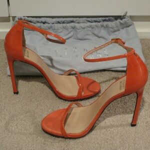 Elegant Red High Heel Sandals